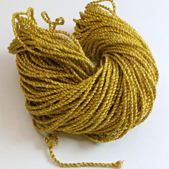 Gold metallized twisted Zari thread z002