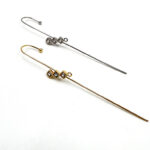 Ear cuff Earring Findings Mounting Setting Jewelry making components Plating: Gold/Rhodium; 2.7 x 0.3"/7×0.8 cm