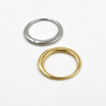 Подвеска металлическая "Большое кольцо" для ювелирных изделий Покрытие: Родий /Золото диаметр 2.5 см