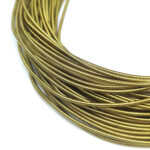 Stiff French Wire, 1.25 mm diameter, Gold Color, KS3089