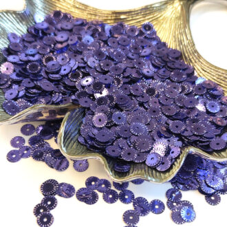 Fantasy Sequins/Paillettes, Violet Color #5161, Bike Wheels Style Sequins, 5 mm, Made in Italy by Andrea Bilics