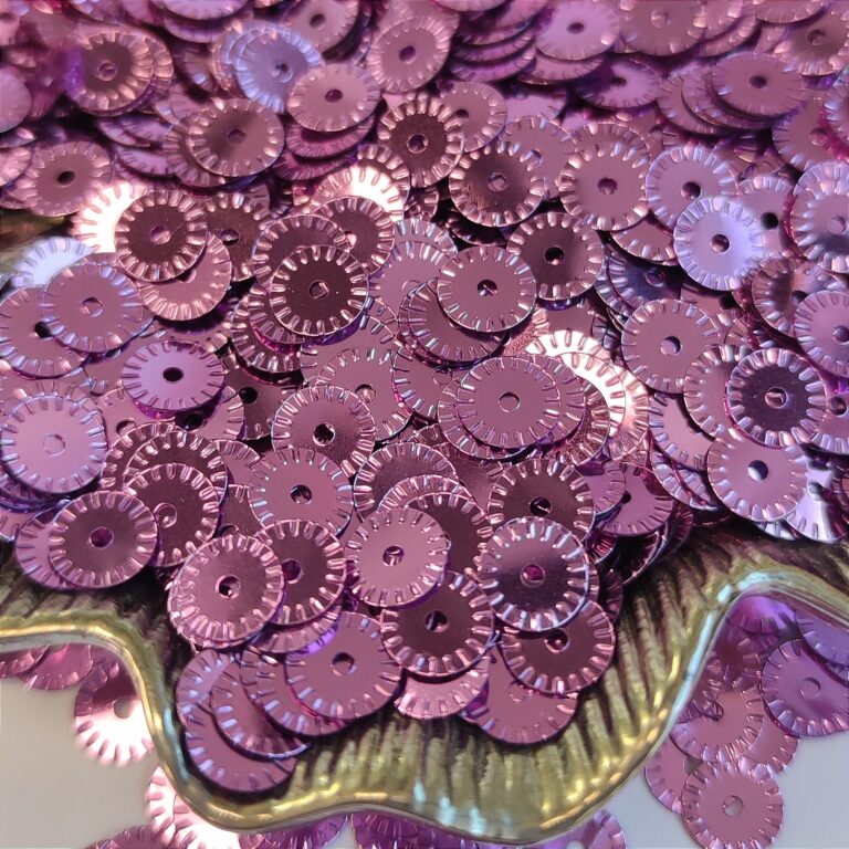 Fantasy Sequins/Paillettes, Lilac Color #5031, Bike Wheels Style Sequins, 5 mm, Made in Italy by Andrea Bilics