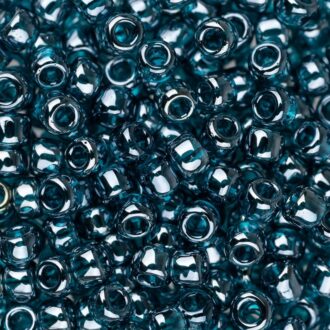 TOHO Round Beads 8/0 Transparent-Lustered Teal TR-08-108BD