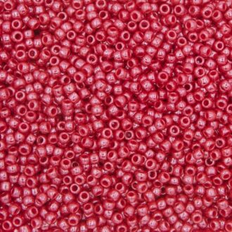 TOHO Round Beads 8/0 Opaque-Lustered Cherry TR-08-125