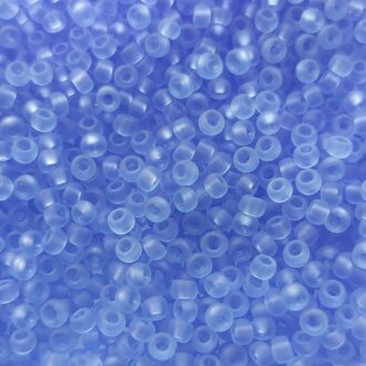 TOHO Round Beads 8/0 Transparent-Frosted Light Sapphire TR-08-13F