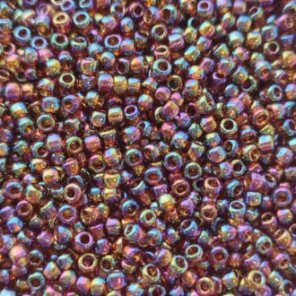 TOHO Round Beads 8/0 Transparent-Rainbow Smoky Topaz TR-08-177