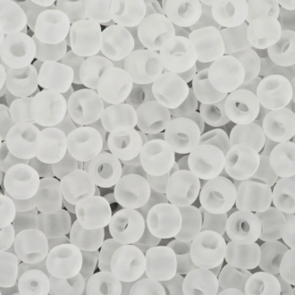 TOHO Round Beads 8/0 Transparent-Frosted Crystal TR-08-1F