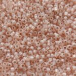 TOHO Round Beads 8/0 Silver-Lined Milky Peachy Pink TR-08-2126