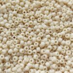 TOHO Round Beads 8/0 Opaque-Frosted Light Beige TR-08-51F