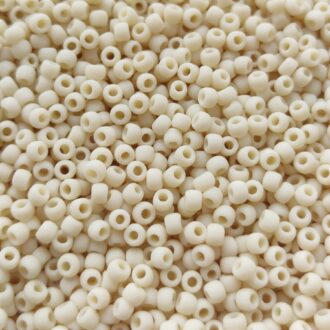 TOHO Round Beads 8/0 Opaque-Frosted Light Beige TR-08-51F