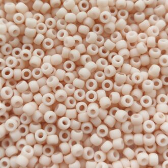 TOHO Round Beads 8/0 Opaque-Pastel-Frosted Apricot TR-08-763