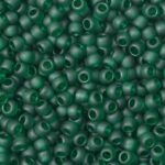 TOHO Round Beads 8/0 Transparent-Frosted Green Emerald TR-08-939F