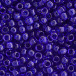 TOHO Round Seed Beads 15/0 Transparent Cobalt TR-15-8