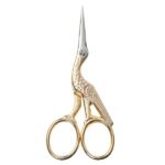 Madeira 22ct Gold Plated Stork Embroidery Scissors, 9 cm or 8"