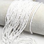 Two-cut Preciosa Beads, Stranded, 10/0 size, 03050 White Color