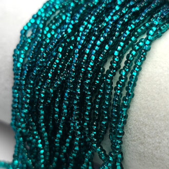 Preciosa Rocailles Seed Beads 10/0, Silver Lined Emerald #57710