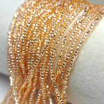 Preciosa-Ornela Rocailles Seed Beads 10/0 Silver Lined Crystal Salmon #18288