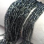 Preciosa-Ornela Rocailles Seed Beads 10/0, Transparent Silver Lined Black #47010